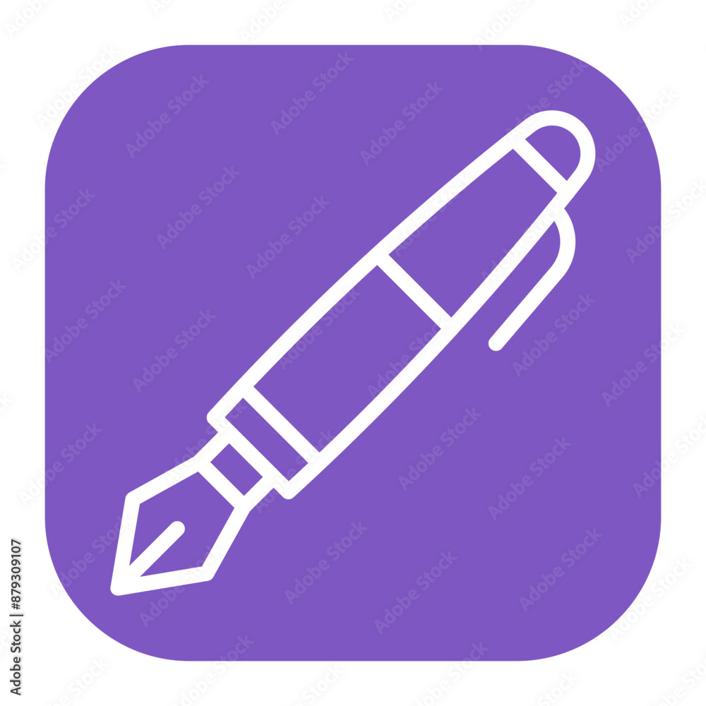 Calligraphy Pen icon vector image. Can be used for Crafting. Calligraphy Pen icon vector image. Can be used for Crafting.
