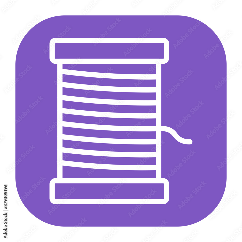 Embroidery Thread icon vector image. Can be used for Crafting.