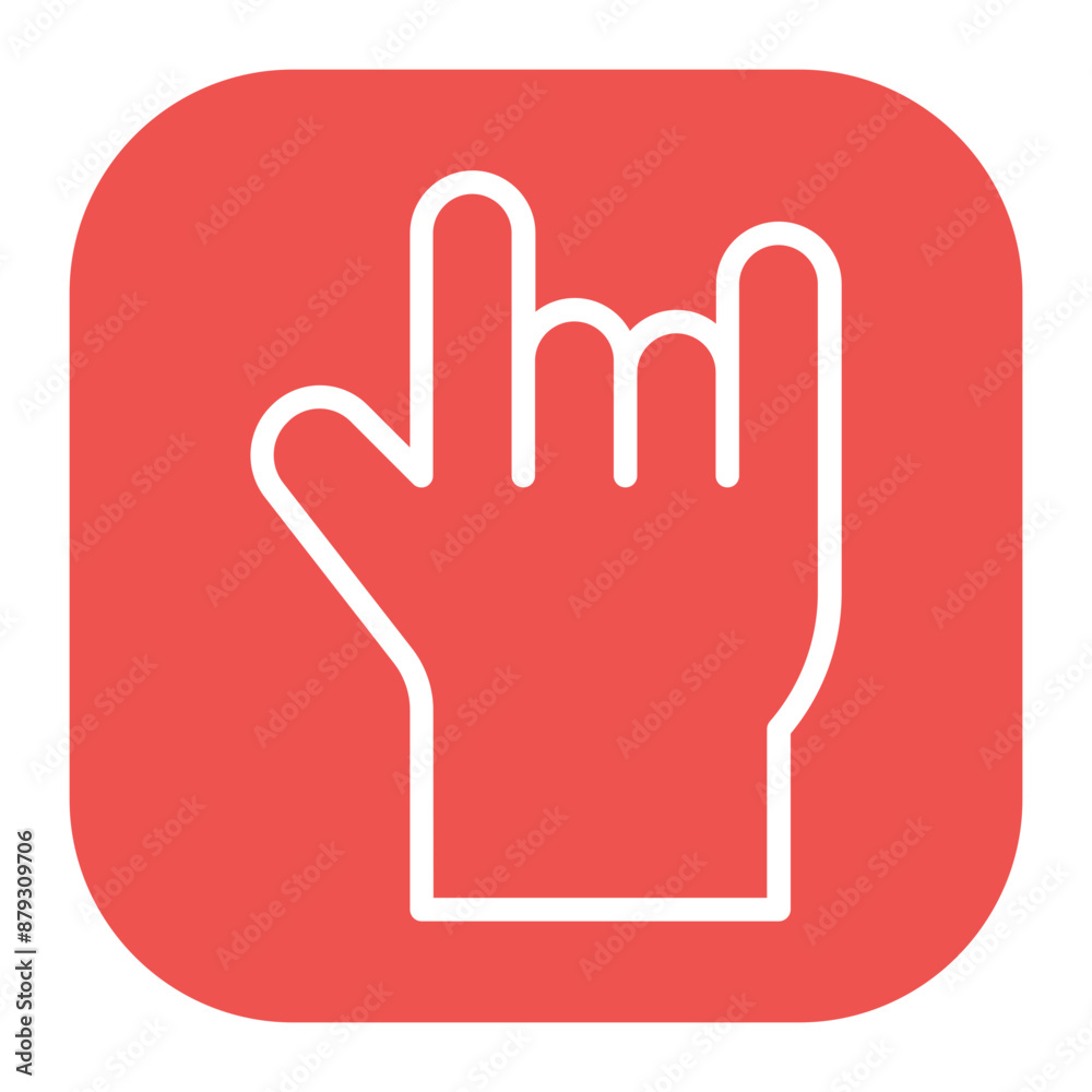 Obraz premium Rock and Roll Sign icon vector image. Can be used for Rock and Roll.