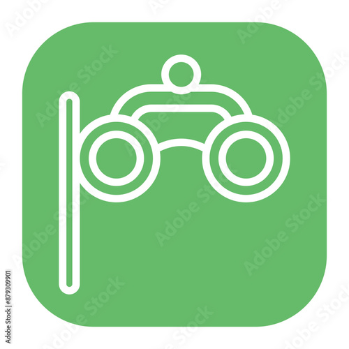 Binoculars icon vector image. Can be used for Cruiser.