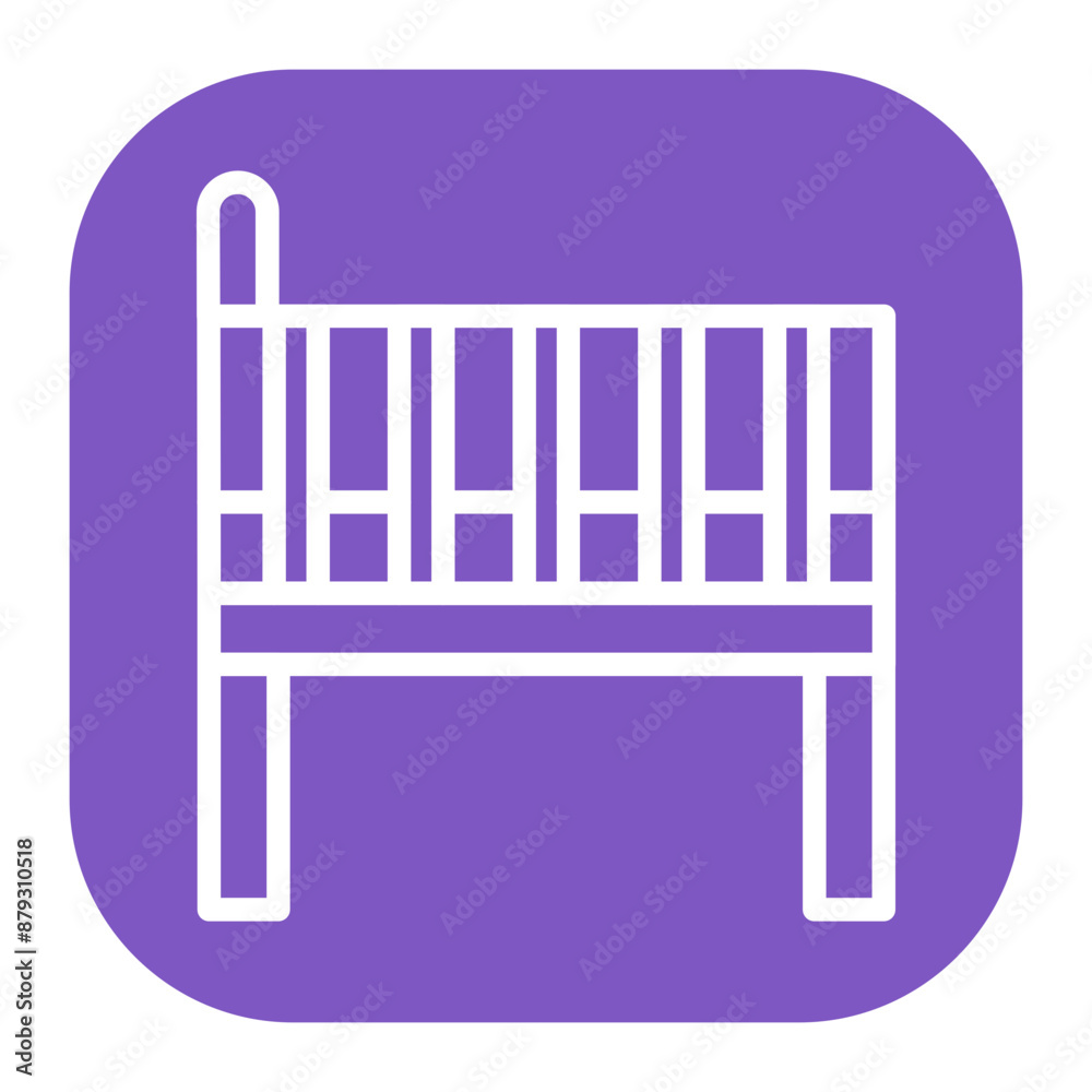 Kids Bed icon vector image. Can be used for Raising Children. Kids Bed icon vector image. Can be used for Raising Children.