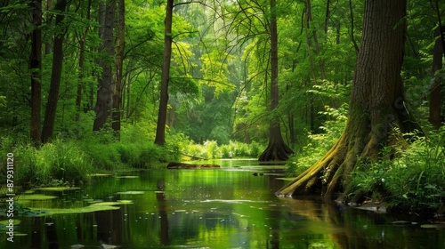 Tranquil Forest Stream.