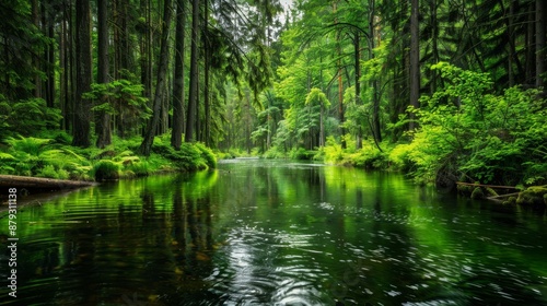 Tranquil Forest Stream.