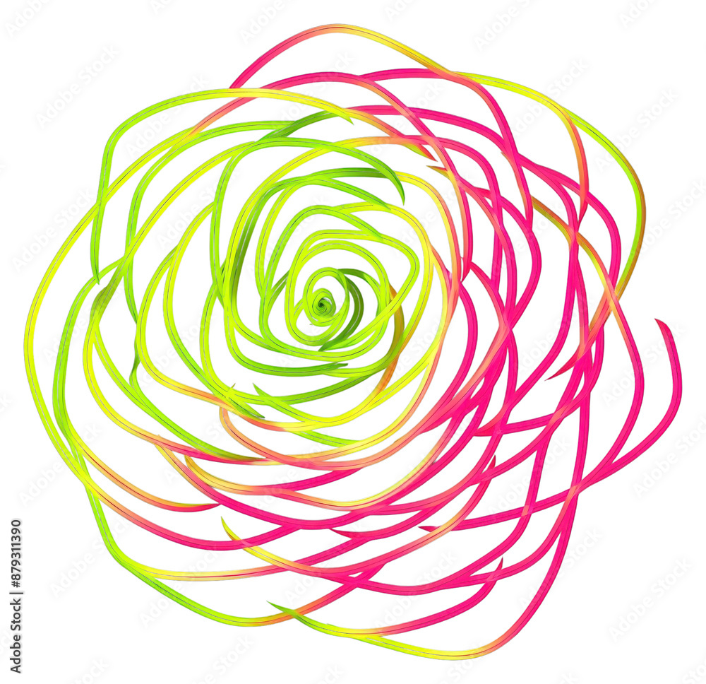 PNG Spiral abstract line rose.