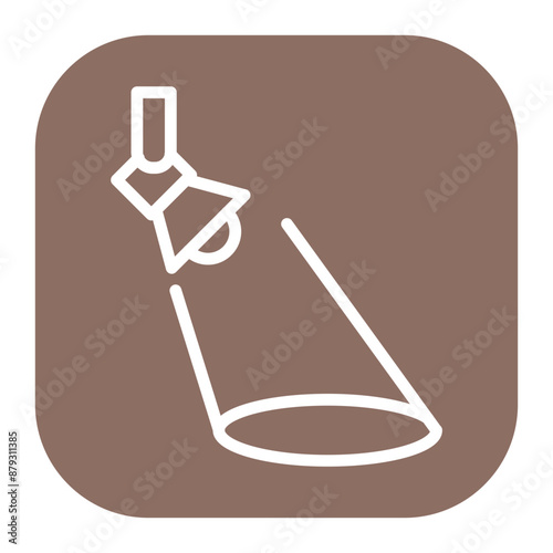 Searchlight icon vector image. Can be used for Rescue And Response.