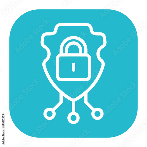 Cyber defense icon vector image. Can be used for Information Security.