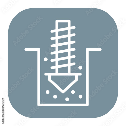 Mining Drill icon vector image. Can be used for Mining And Crafting.