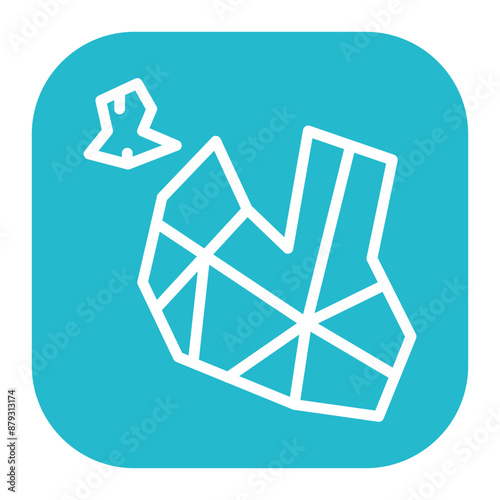 Ore icon vector image. Can be used for Mining And Crafting.