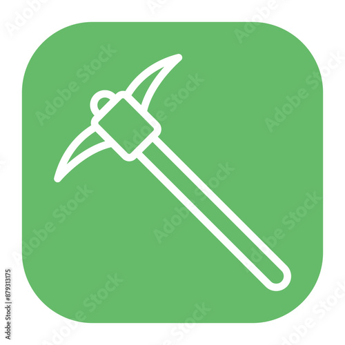 Pickaxe icon vector image. Can be used for Mining And Crafting.