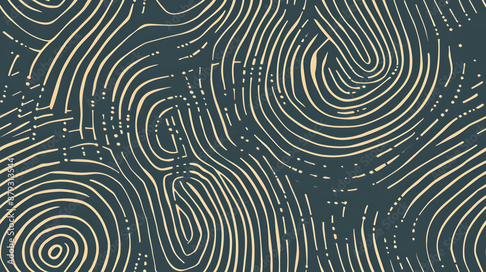 Obraz premium a seamless background pattern looking like fingerprints