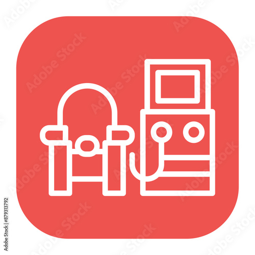 Kidney Dialysis Machine icon vector image. Can be used for Psychiatric Hospitals.