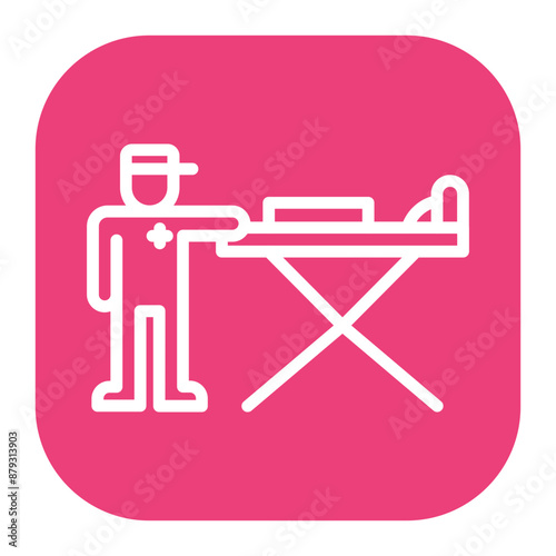 Patient Transport icon vector image. Can be used for Psychiatric Hospitals.