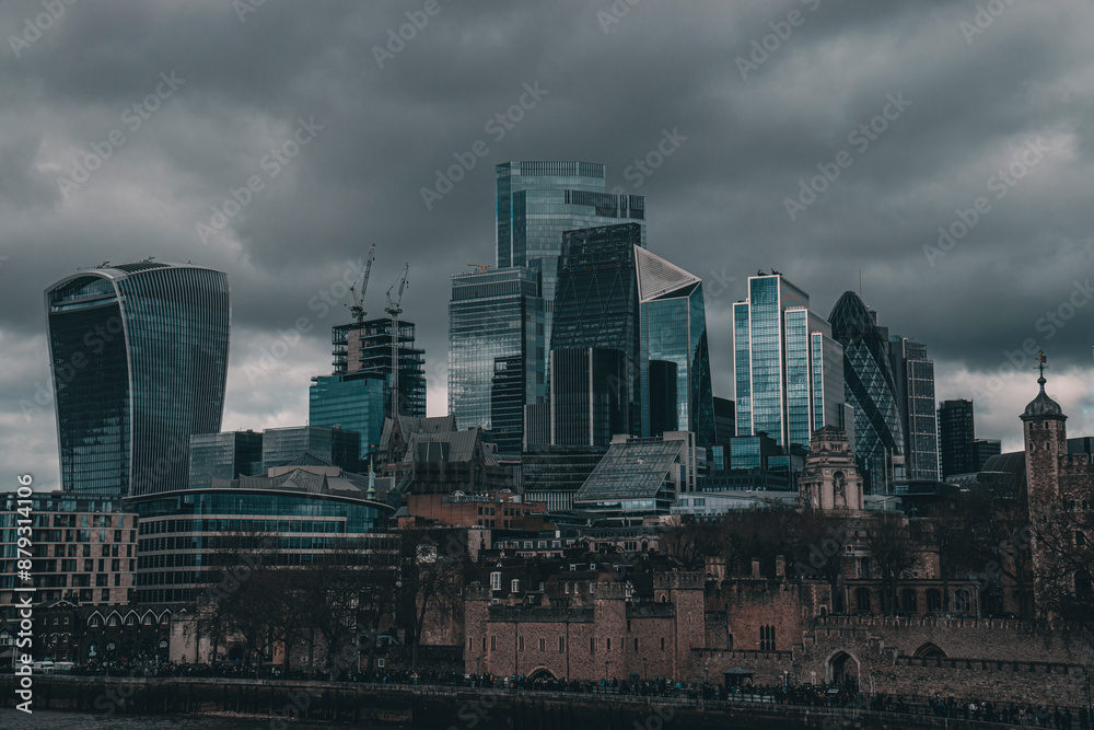 City Skyline London Bankside London Sights Tourist Spots UK Travel Skyscraper Financial Buildings City Panorama City Skyline London Bankside London Sights Tourist Spots UK Travel Skyscraper Financial Buildings City Panorama