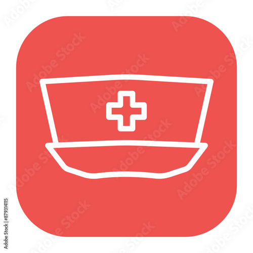 Surgical Cap icon vector image. Can be used for Psychiatric Hospitals.