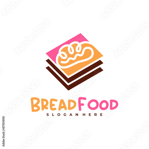Bread Book logo vector template, Creative Bread logo design concepts