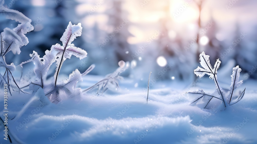 snow covered decoration snow covered decoration