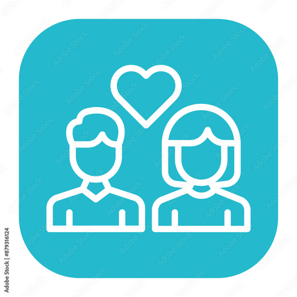 Happy Couple icon vector image. Can be used for Anniversary. Happy Couple icon vector image. Can be used for Anniversary.