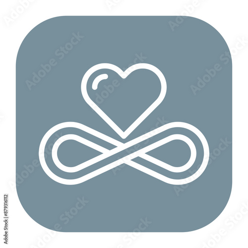 Eternal Love icon vector image. Can be used for Anniversary.