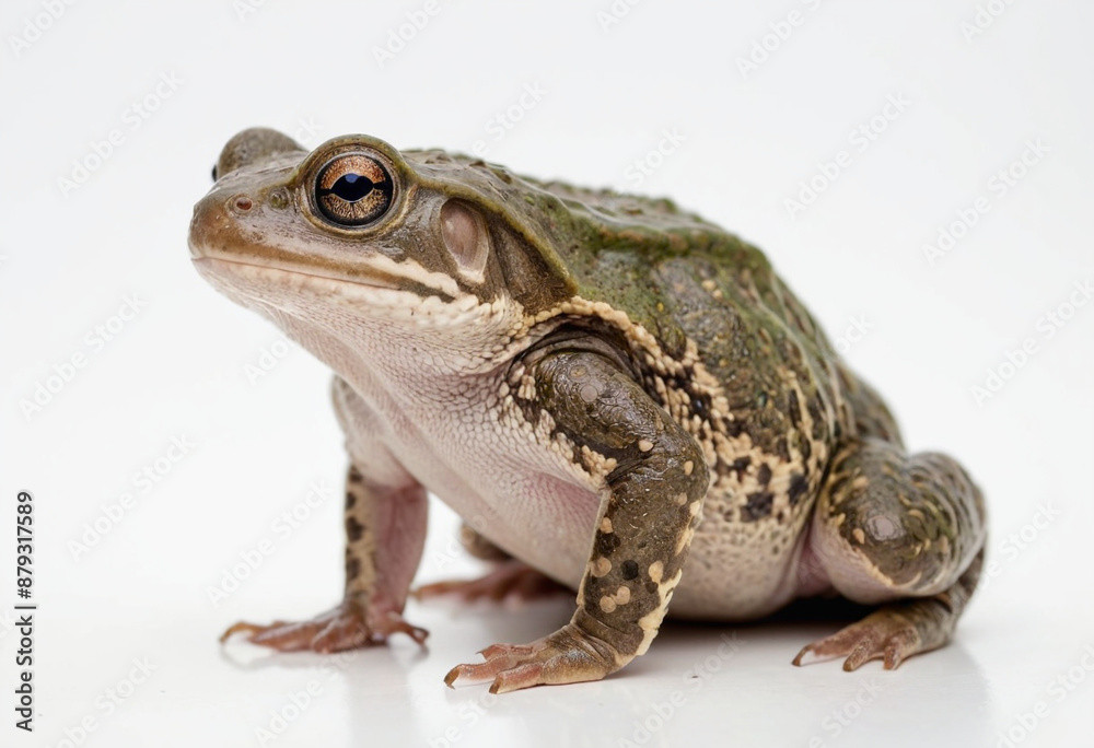 Toad, isolated on a white background in commercial photography Toad, isolated on a white background in commercial photography