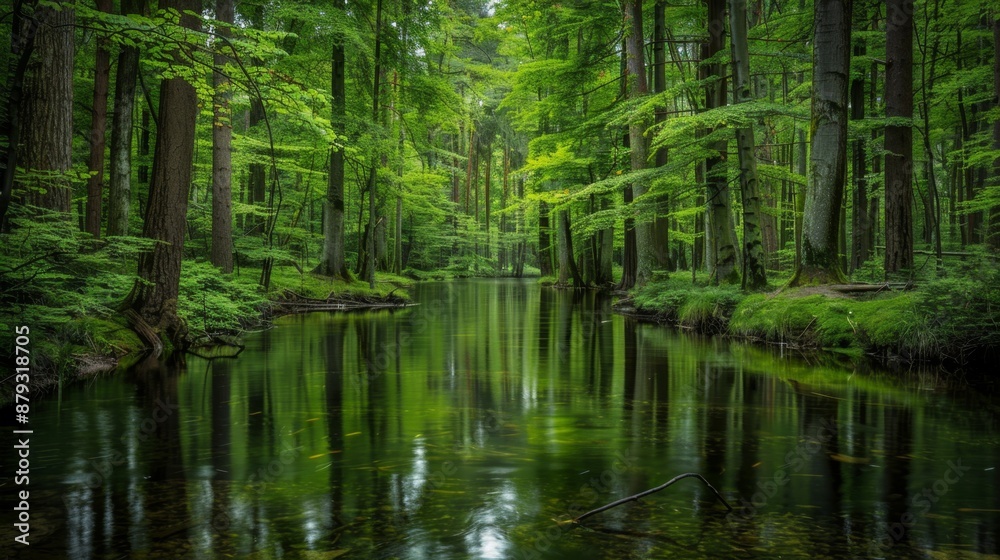 Tranquil Forest Stream. Tranquil Forest Stream.