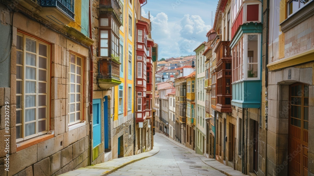 Fototapeta premium Cultural city of Galicia Designed by an American architect