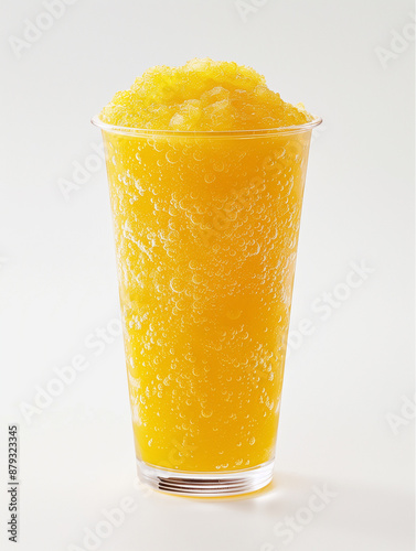 Cold mango flavoured slushy