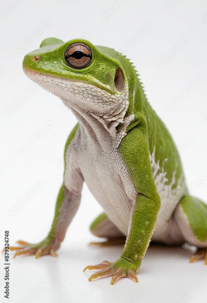 Fototapeta premium Lizard, isolated on a white background in commercial photography