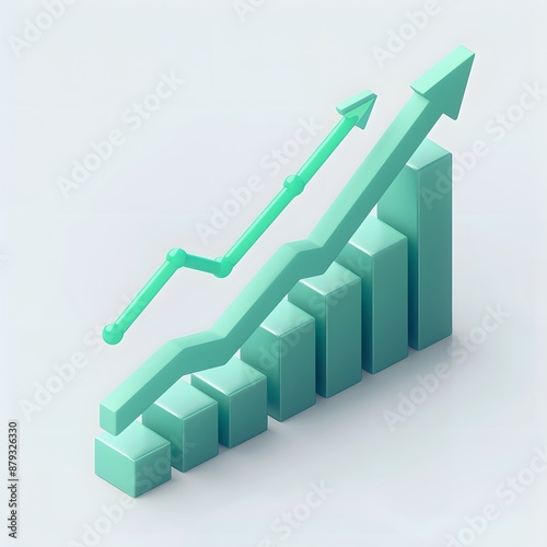 Green 3D rendered bar graph with upward arrows indicating business or financial growth and success on a light background. Free Download Green 3D rendered bar graph with upward arrows indicating business or financial growth and success on a light background. - GFXLoad