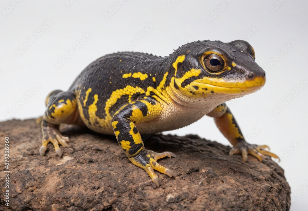 Salamander, isolated on a white background in commercial photography Salamander, isolated on a white background in commercial photography