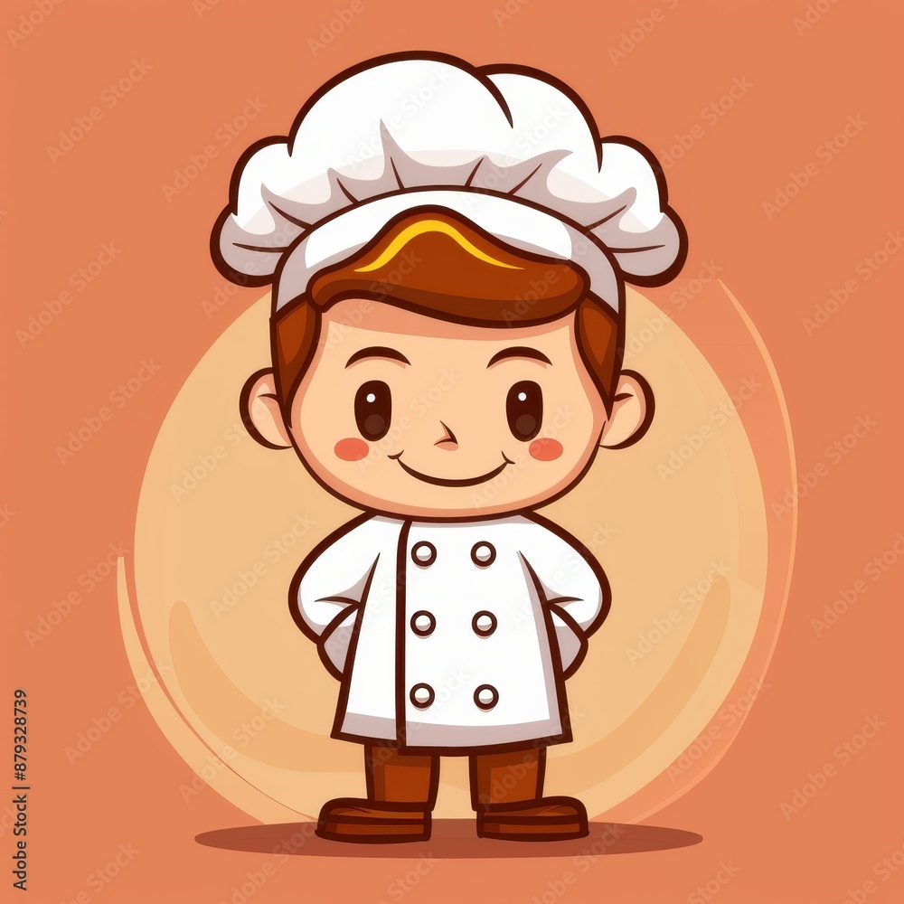 Adorable handdrawn chibi chef character with a cute cartoon design, perfect for your culinary projects. Adorable handdrawn chibi chef character with a cute cartoon design, perfect for your culinary projects.