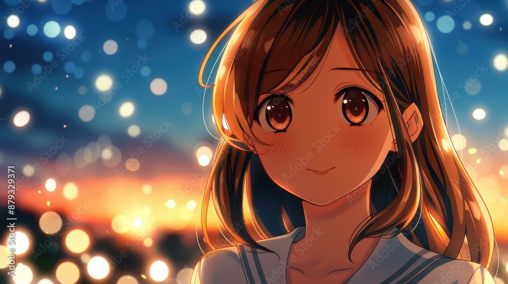 Date a cute anime girl in this tsundere dating sim game. Explore vibrant graphics and colorful backgrounds