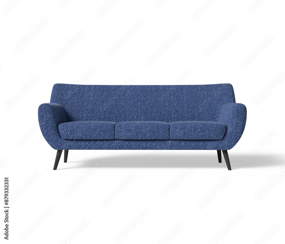 3D Rendering Sofa isolated on white background. 3D Rendering Sofa isolated on white background.