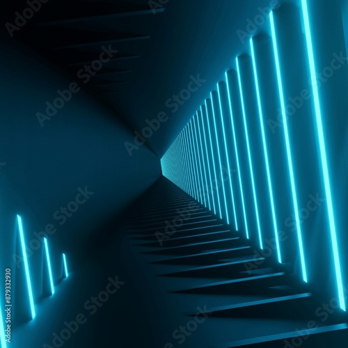 Fototapeta Naklejka Na Ścianę i Meble -  Abstract tunnel background