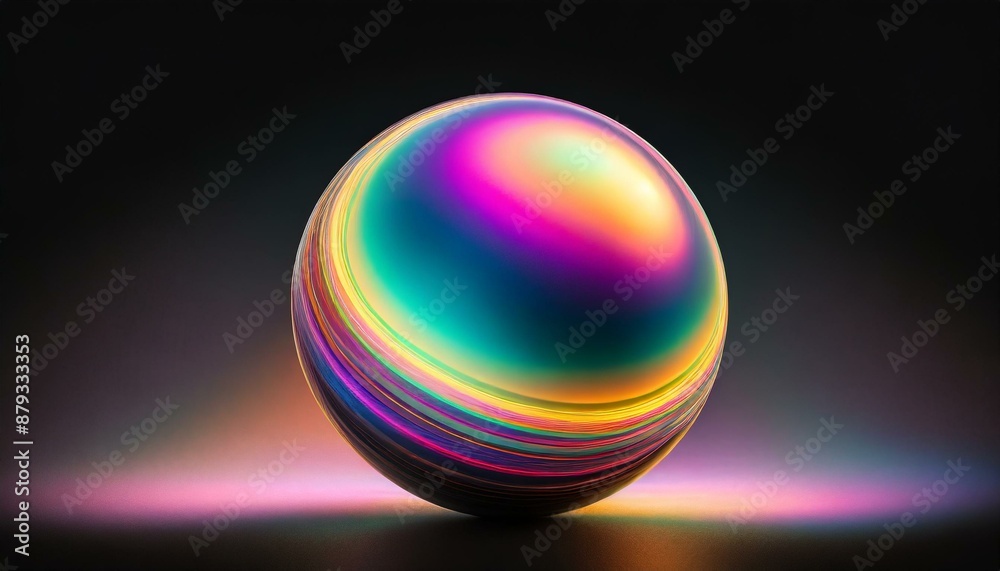存在感がある大きな球体が中央に一つ、簡素な黒い背景、スタイリッシュな雰囲気 Generated by AI 存在感がある大きな球体が中央に一つ、簡素な黒い背景、スタイリッシュな雰囲気 Generated by AI