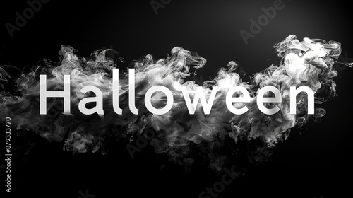Halloween Text with Spooky Smoke Effect