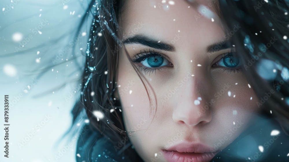 Striking portrait of a woman with cinematic allure.