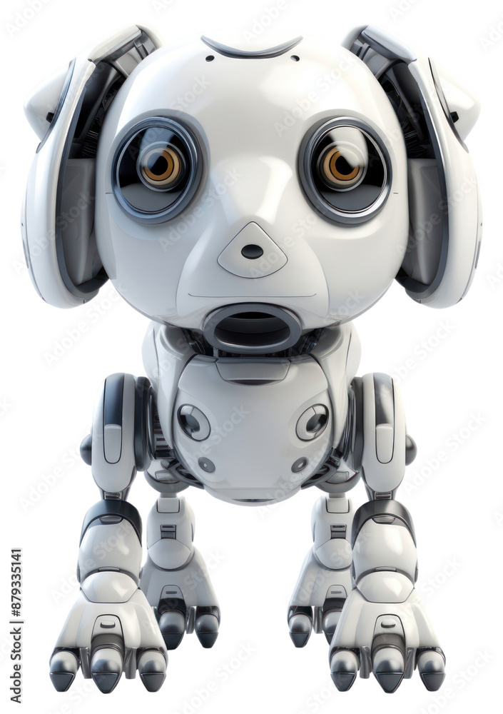 PNG 3d render dog robot toy representation futuristic. PNG 3d render dog robot toy representation futuristic.