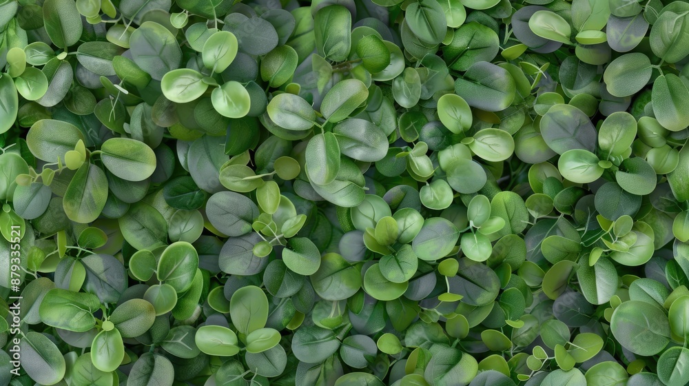 A close-up shot of a dense green foliage wall A close-up shot of a dense green foliage wall