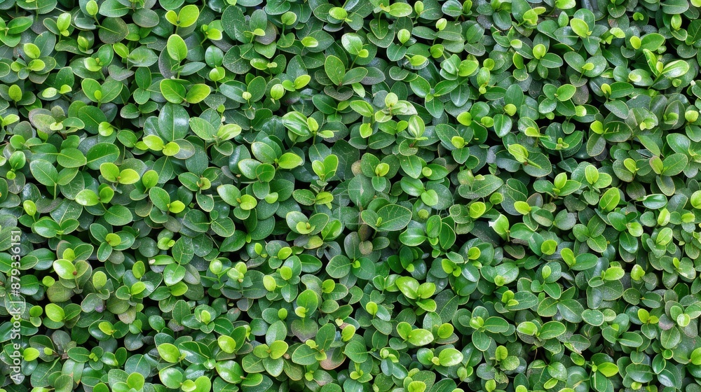 A close-up shot of a dense green foliage wall A close-up shot of a dense green foliage wall