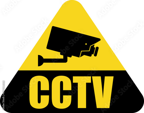 CCTV Camera Warning Triangle 