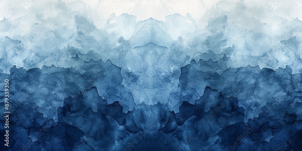 Abstract Blue Watercolor Painting Abstract Blue Watercolor Painting
