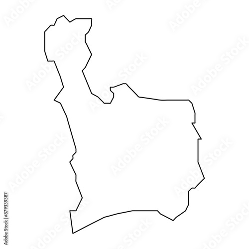 Juana Diaz map, administrative division of Puerto Rico. Vector illustration. photo