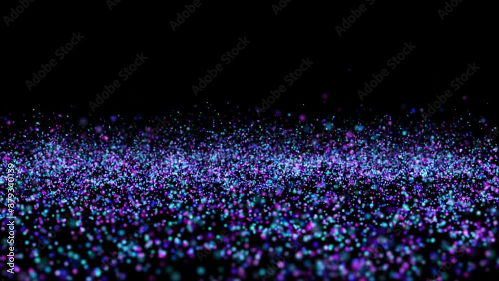 Sfondo animato particellare, su sfondo trasparente

