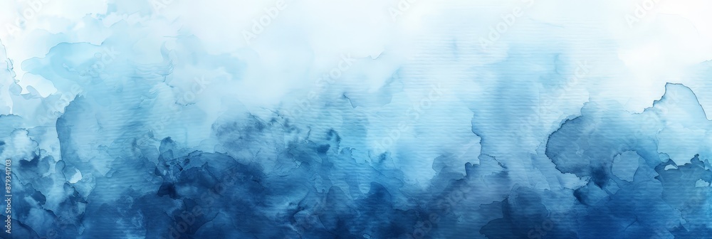 Fototapeta premium Abstract Watercolor Background with Blue Hues