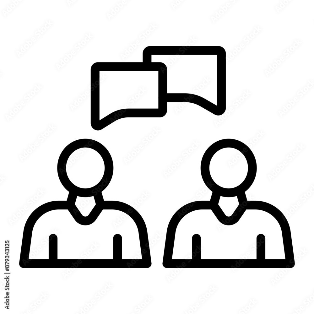 Communication Vector Line Icon Communication Vector Line Icon