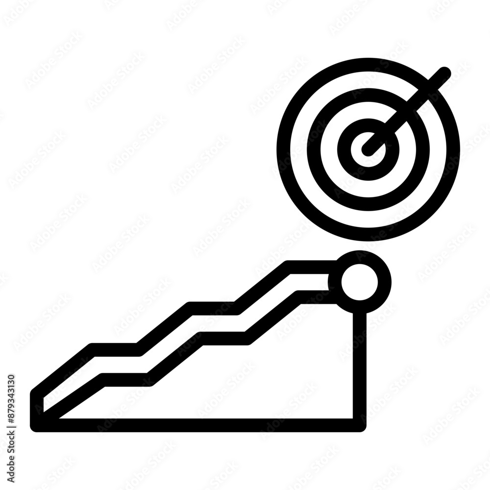 Goal Vector Line Icon