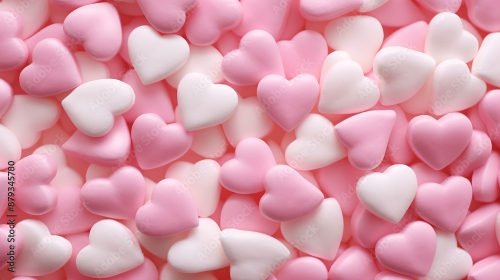 a pile of pink and white hearts a pile of pink and white hearts