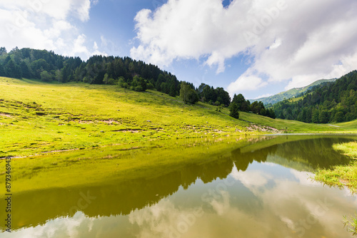 Obraz na płótnie Mount Grappa in Italy w salonie