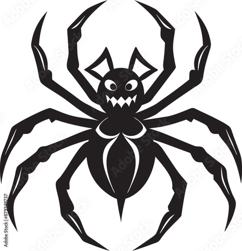 spider isolated on white background