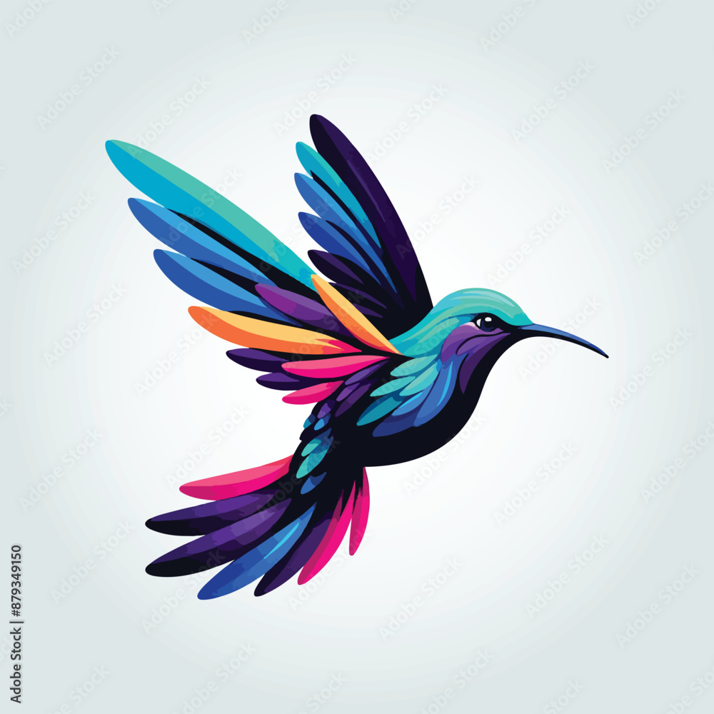 Obraz premium Colorful Sparrow Illustration in Artistic Style